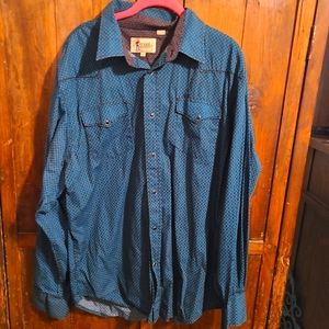 Men's long sleeve pearl snap shirt